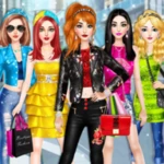 rich girl dressup fashion game android application logo